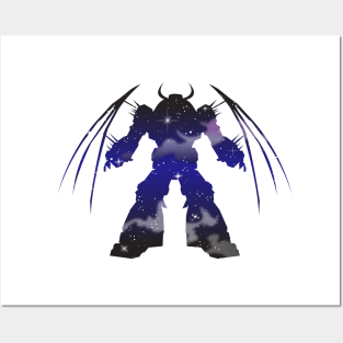 Robot silhouette (Universe) Posters and Art